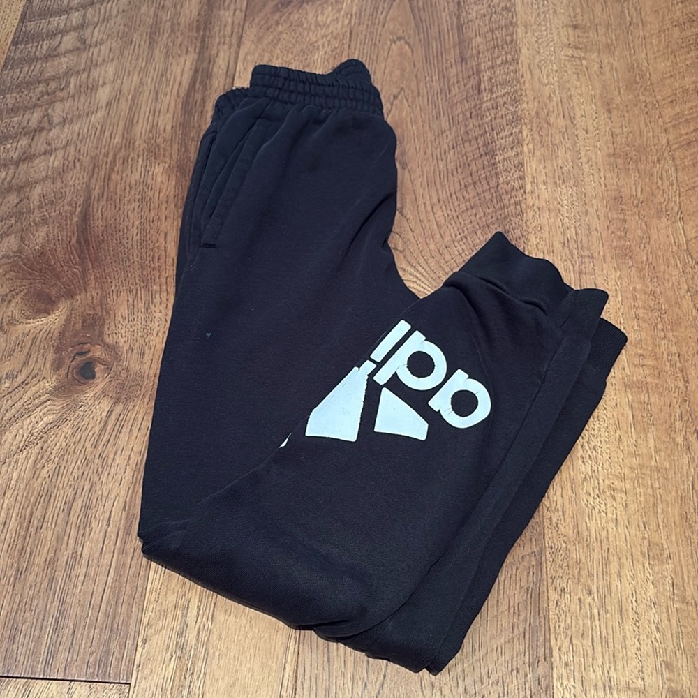 Adidas Boy’s Black Joggers Size 7